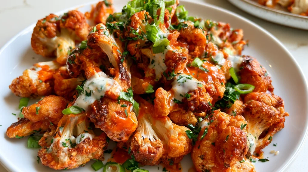 Buffalo Cauliflower - Best Crispy Baked Cauliflower Wings 9 Buffalo Cauliflower