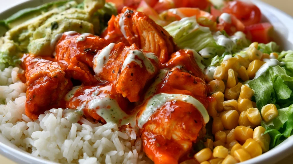 Buffalo Chicken Bowl - Best Healthy High-Protein Meal Prep 2 Buffalo Chicken Bowl