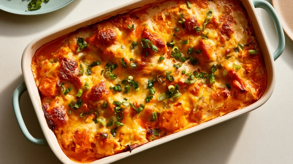 Buffalo Chicken Casserole | Creamy & Cheesy Recipe 2 buffalo chicken casserole 3