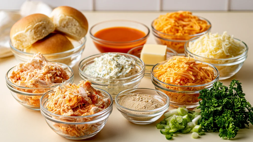 Buffalo Chicken Sliders Recipe - Easy & Cheesy Dinner Idea 3 Buffalo Chicken Sliders