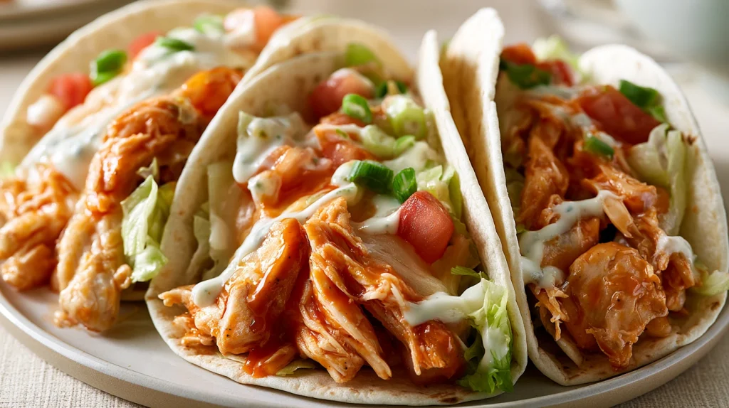 Buffalo Chicken Tacos | Easy Spicy Taco Recipe 16 buffalo chicken tacos 3
