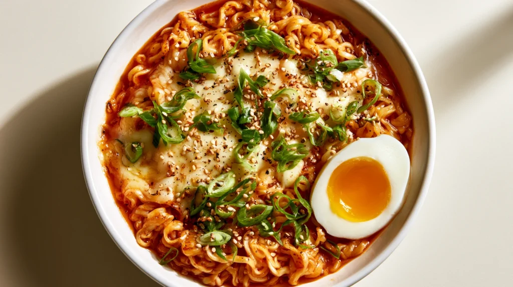 Buldak Cheese Ramen - Easy, Creamy & Cheesy Korean Noodles 10 Buldak Cheese Ramen