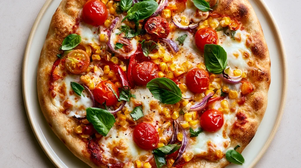 Corn Pizza Recipe - Easy Weeknight Family Pizza Party 9 corn pizza