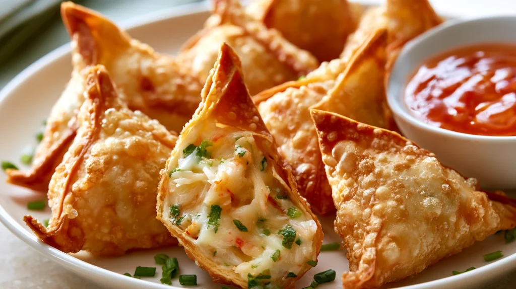 Crab Rangoon Recipe - Best Crispy Homemade Appetizer 8 Crab Rangoon