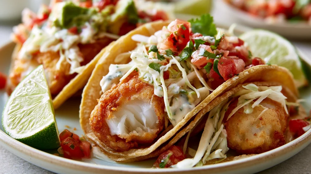 Ensenada Fish Tacos Recipe- Easy, Crispy & Flavorful 2 Ensenada Fish Tacos Recipe