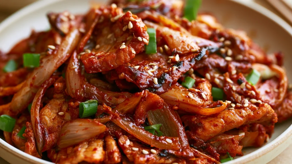 Jeyuk Bokkeum Recipe - Best Korean Spicy Pork Stir-Fry 10 Jeyuk Bokkeum