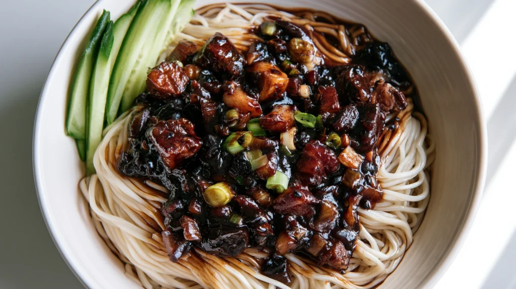 Jjajangmyeon Recipe - Easy Korean Black Bean Noodles 9 Jjajangmyeon Recipe
