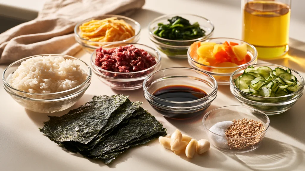 Kimbap Recipe - Easy Authentic Korean Rolls Dinner Special 2 Kimbap Recipe