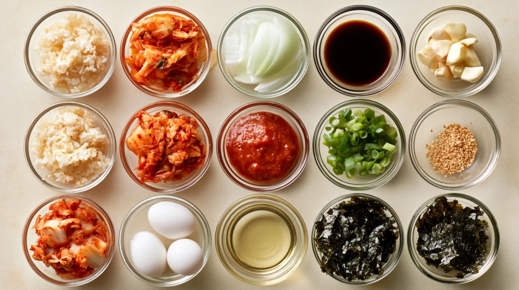 Kimchi Bokkeumbap - Easy Korean Fried Rice Recipe 3 Kimchi Bokkeumbap