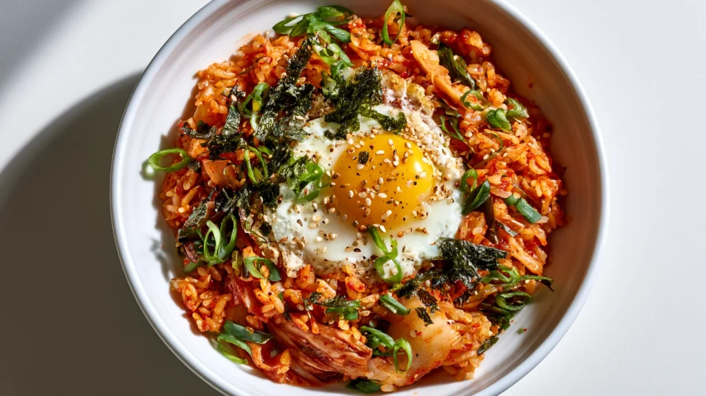 Kimchi Bokkeumbap - Easy Korean Fried Rice Recipe 9 Kimchi Bokkeumbap