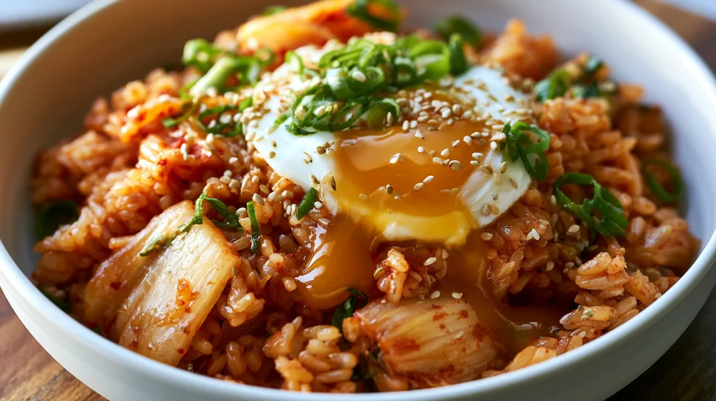 Kimchi Bokkeumbap - Easy Korean Fried Rice Recipe 2 Kimchi Bokkeumbap