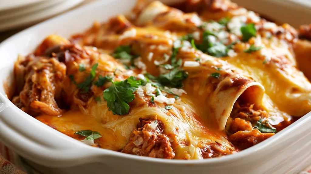 Pork Enchiladas With Creamy Green Chile Sauce - Easy Dinner 2 Pork Enchiladas