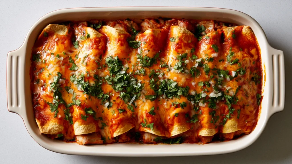 Pork Enchiladas With Creamy Green Chile Sauce - Easy Dinner 10 Pork Enchiladas