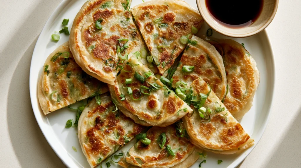 Best Scallion Pancakes - Crispy Homemade Chinese Recipe 8 Scallion Pancakes