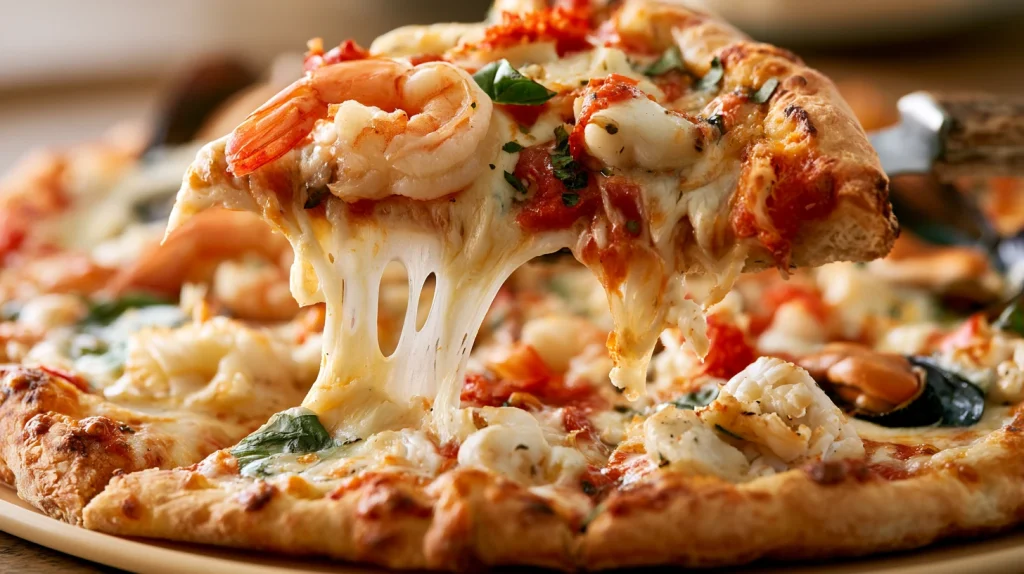 Seafood Pizza - Easy Homemade Seafood Pizza Recipe 2 Seafood Pizza