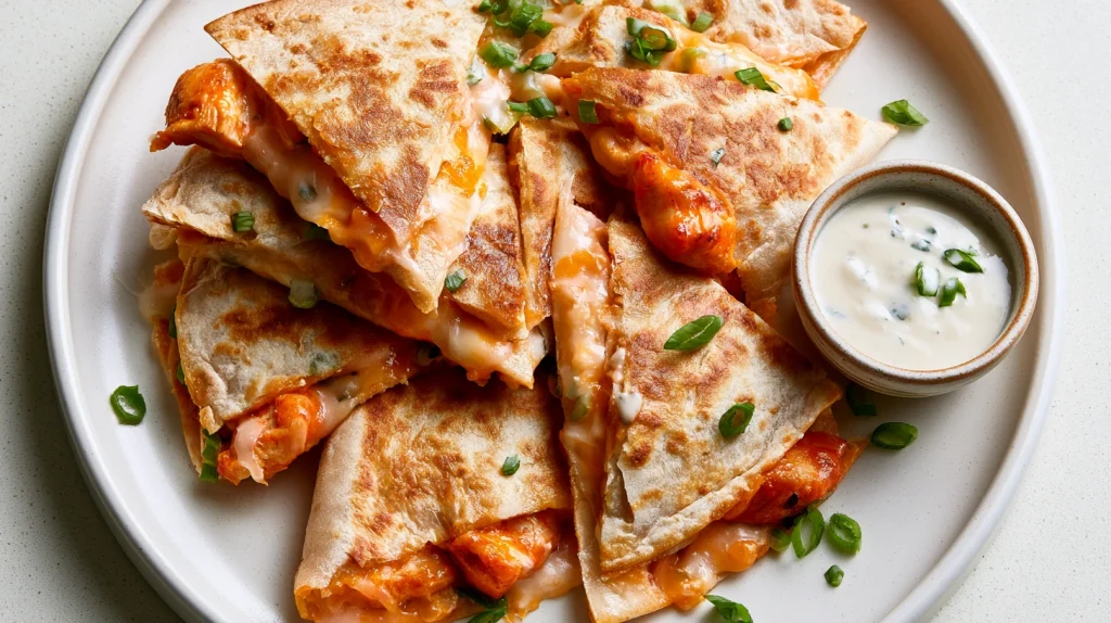 Spicy Buffalo Chicken Quesadilla Recipe - Easy Family Meal 9 Spicy Buffalo Chicken Quesadilla
