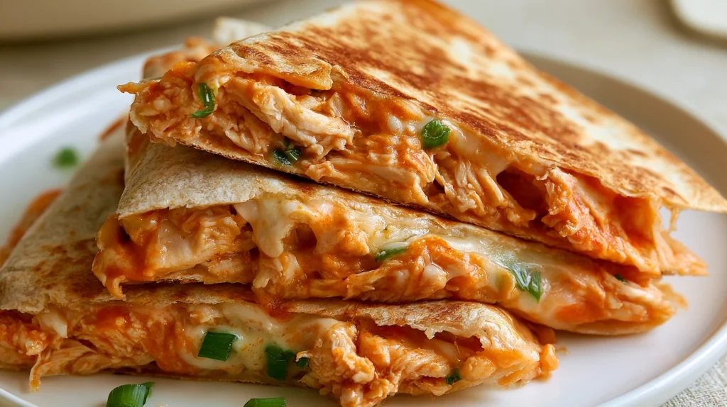 Spicy Buffalo Chicken Quesadilla Recipe - Easy Family Meal 10 Spicy Buffalo Chicken Quesadilla