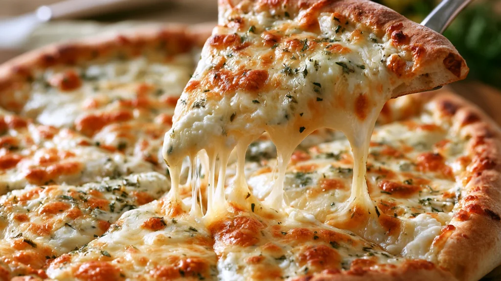 White Pizza - Easy & Creamy Italian-Style Pizza With Herbs 9 White Pizza